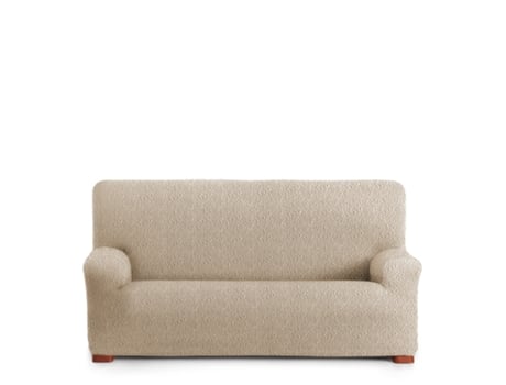 Capa para Sofá Bielástica Adaptável Roc 4 Lugares 210-290 Cm Bege VIPALIA
