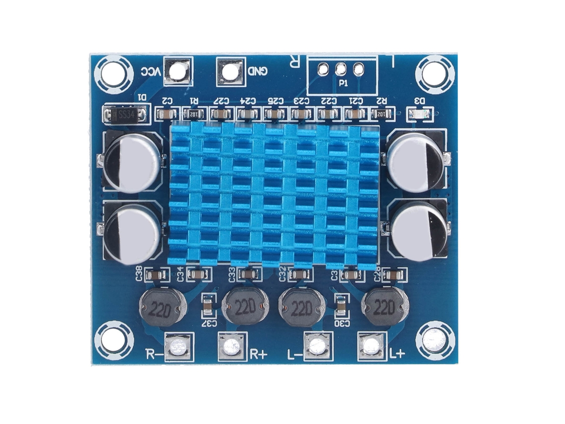 Placa Amplificador de Áudio com Chip Tpa3110 2.0 Canais Estéreo Digital Módulo Amp para Computadores