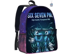 Mochila 67 Com Chaveiro, Temática De 40 Cm, Escolar Leve Grande Capacidade, Presente Ideal Para