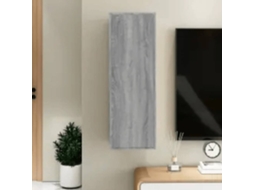 Vidaxl Móvel De Tv 30,5x30x90 Cm Derivados De Madeira Cinzento Sonoma