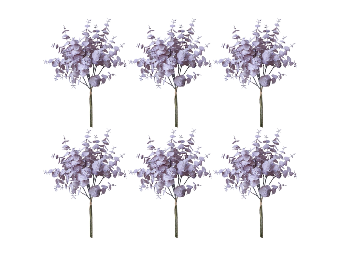 Laxiscreed Ramos De Eucalipto Artificial Para Decoração – Pack Com 6 Peças