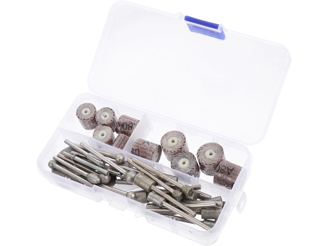 Conjunto de 43 brocas diamantadas Topbathy para ferramentas rotativas (LxAxP cm)