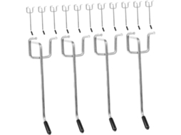 Conjunto Com 25 Ganchos Para Painel Perfurado, Multiuso Ferramentas E