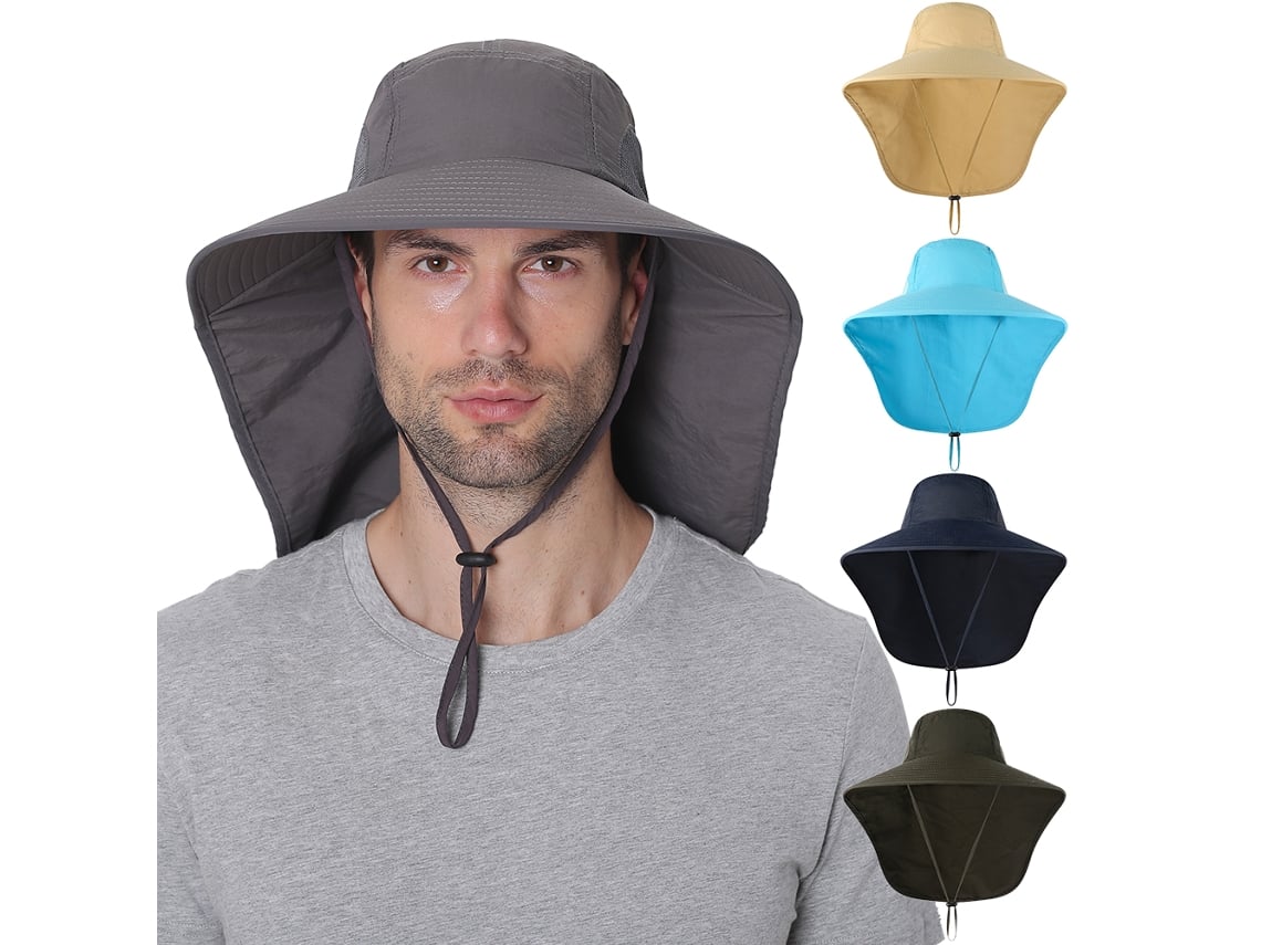 Gorra de Pesca com Aleta para o Pescoço MARCA