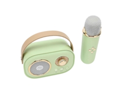 Alto Falante Bluetooth Sem Fio Com Microfone Portátil Recarregável Mini Conjunto De Alto Falantes Com Microfone Para Festa Em Casa Olysi Shop