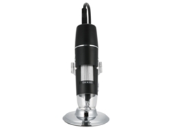 Microscópio Digital Usb 1000x com Suporte e 8 Lâmpadas Led Ajustáveis para Ios/android