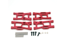 Braço Suspensão Dianteiro e Traseiro Inferior Metal Reforçado Azul Celeste P/ Wltoys 124008 124010 144001 1/12 1/14 Carros Rc Peças Reposição MDUG