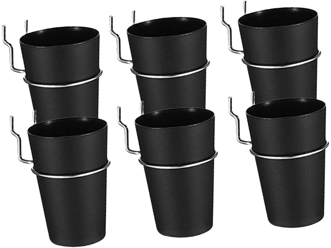 Organizadores De Painel Perfurado, Fáceis De Remover E Que Economizam Espaço, Com Copos E Ganchos, Conjunto De 6 Peças