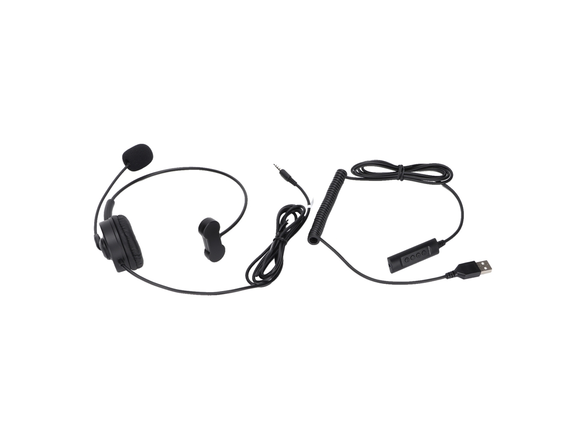 Fones de Ouvido com Microfone, Cabo, Negros