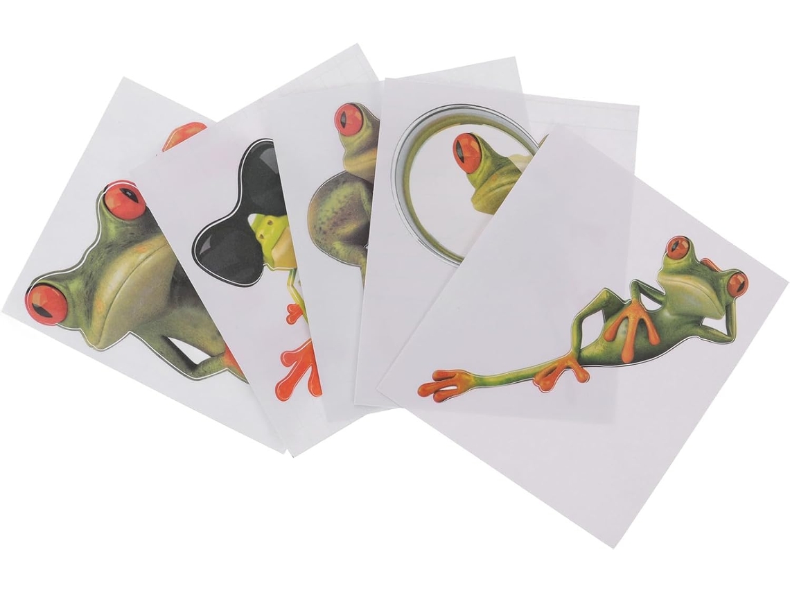 Adesivos De Sapo, Adesivo Durável, Conjunto De 5 Peças, Adesivos 3d