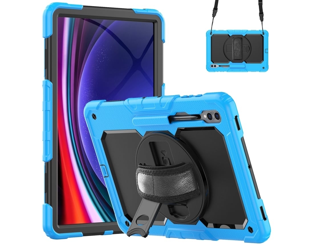 Capa Para Tablet Lurelia, Compatível Com Samsung Tab S9ultra 14.6 X910/916b/918u/s8ultra, Azul Claro, Pc, Dobrável Com Suporte, Suporte Giratório
