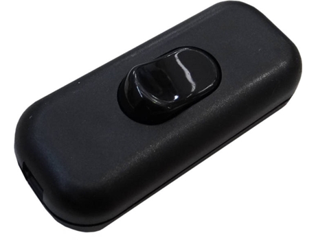 INTERRUPTOR UNIPOLAR 2A MONTADO PRETO MEDIDAS 60X26,3X18MM