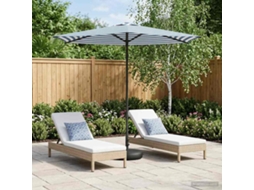 Vidaxl Parasol De Jardim Com Base 270 X 270 Cm Poliéster Retangular