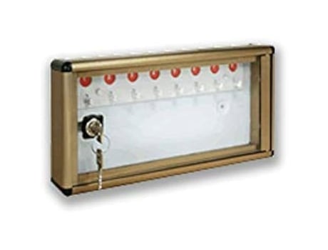 Display para 8 Teclas ALUBOX 1007633 Robusto e Durável Prata