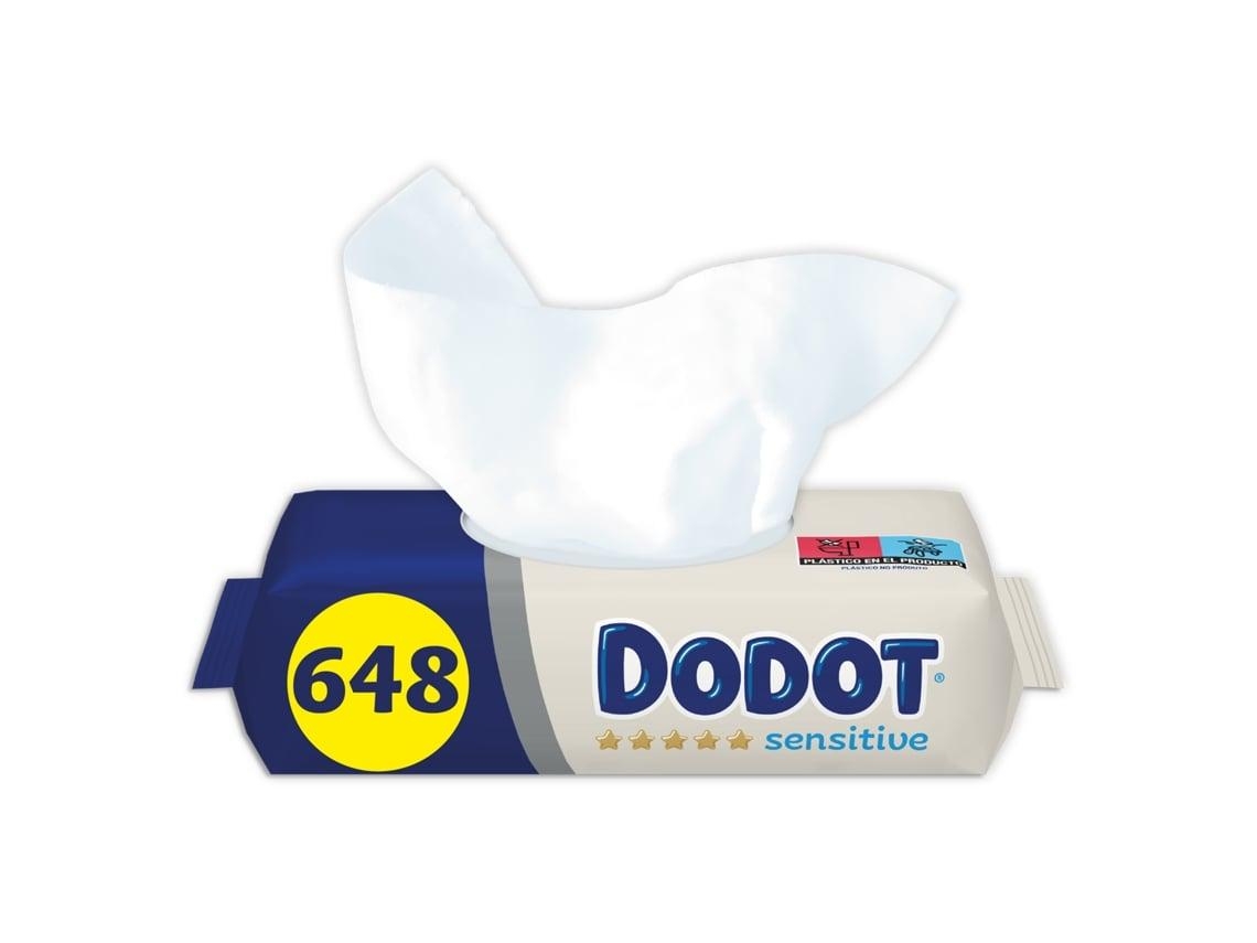 Toalhitas DODOT Sensitive (Outlet Caixa Aberta - Pack 3 x 4 x 54 - 648 Unidades)