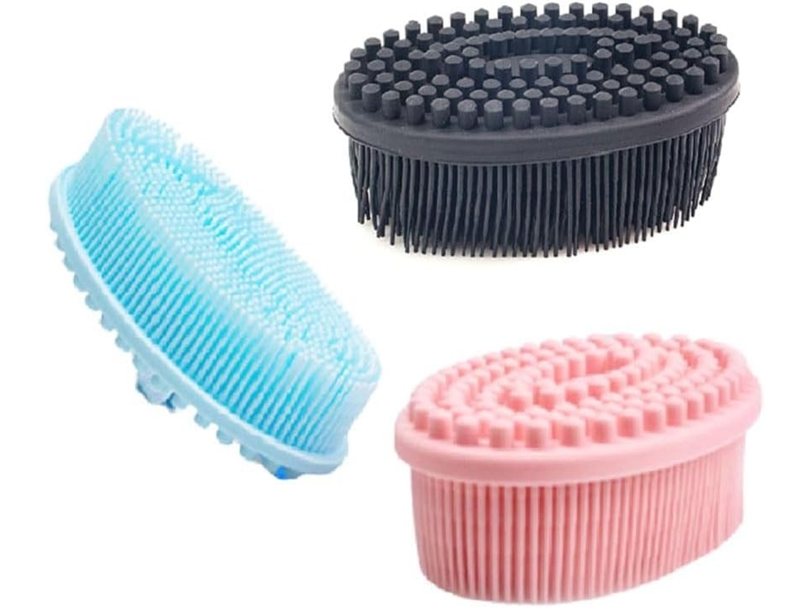 Lurelia Conjunto De 3 Escovas De Silicone Para Duche, Silicone Macio