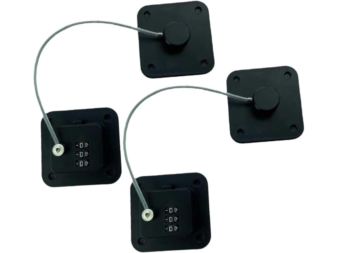 Fechadura De Combinação 2 Peças Para Freezer, Multifuncional, Design Clássico, Resistente