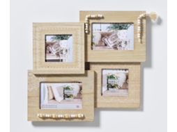 Moldura naturalidade Galeria de madeira quadro para 2 fotos em tamanho 10x10 e 10x25 cm cada natureza