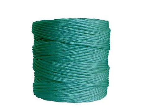Cuerda trenzada 4mm.  verde rollo 200mt.