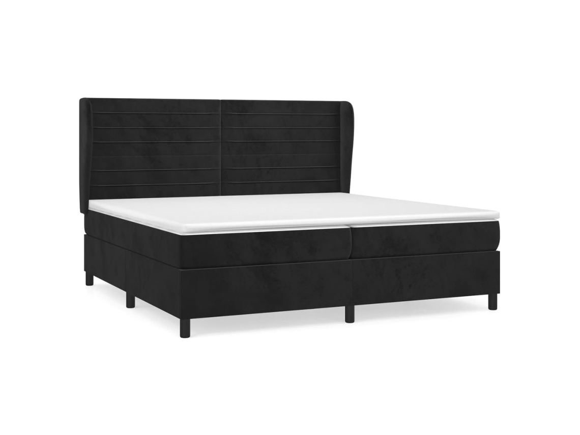 Box Spring Bed, Box Spring Beds Vidaxl Preto Veludo (200 X 200 Cm)