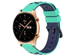 Pulseira De Silicone Poroso Bicolor De 22 Mm Para O Relógio For Honor Gs 3.