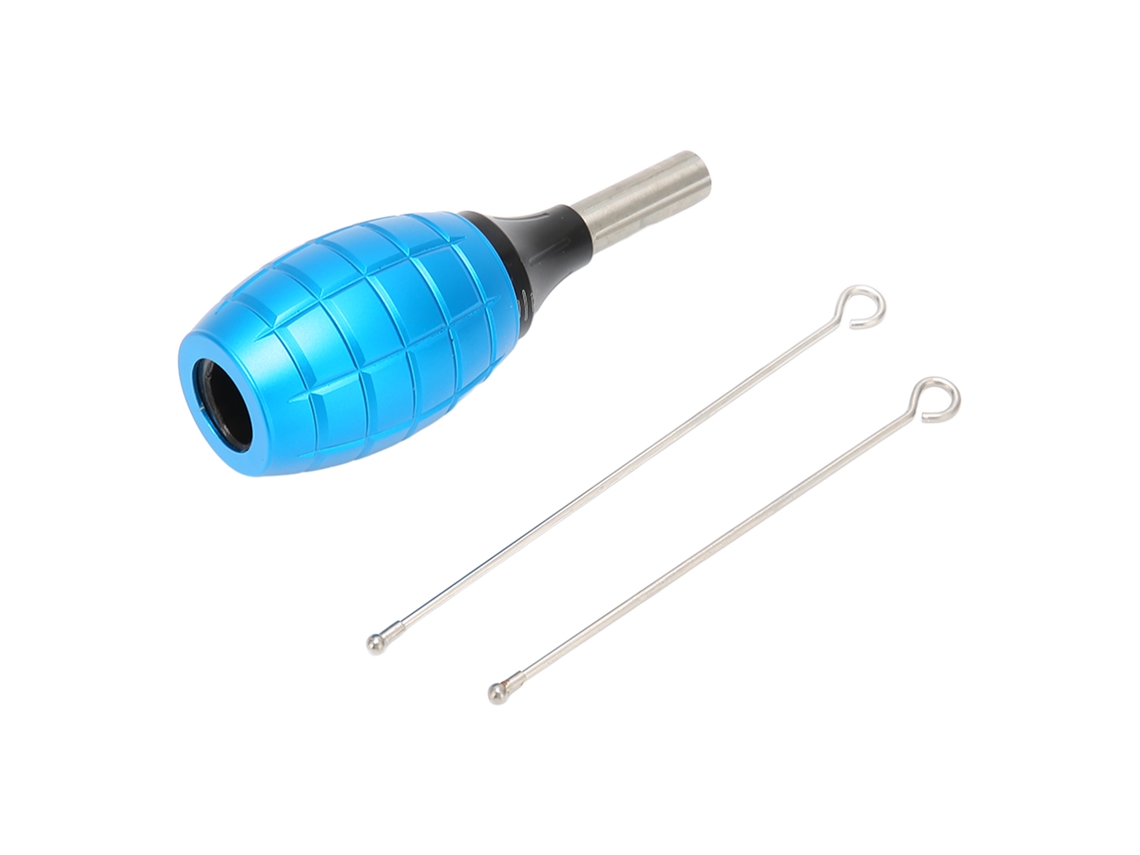 Punho escalonado de 3,1 cm/1,2 polegadas de diâmetro para cartucho de tatuagem rotativo, alumínio galvanizado