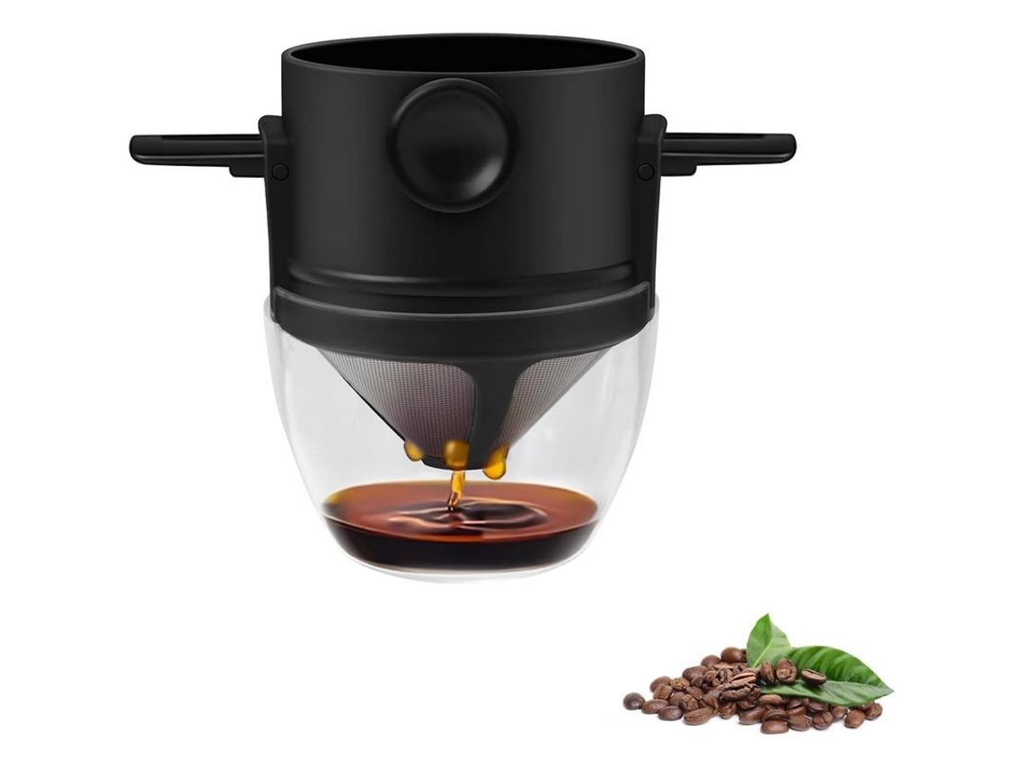 Filtro de Café Nova Line, Reutilizável, Aço Inoxidável, Cone, Para 1-2 Xícaras