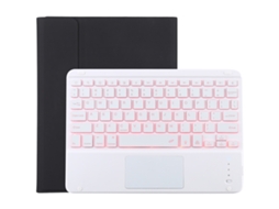 Capa De Microfibra Com Teclado Branco Bluetooth Destacável Para Ipad Pro 11 Polegadas 2018 2020 2021 2022 Português