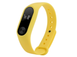 Pulseira Inteligente EOOCOO M2, monitor de passos e ritmo cardíaco, amarelo
