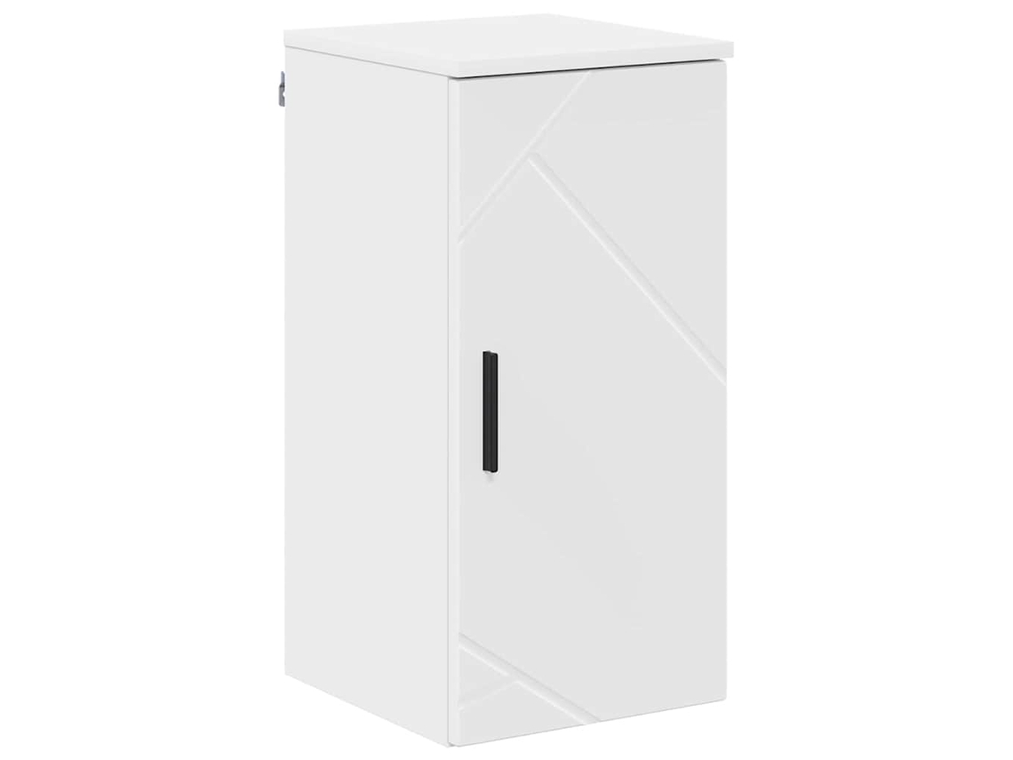 Armário De Banheiro Branco Brilhante 30 X 31,5 X 61 Cm