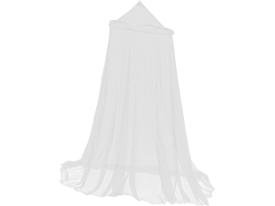 Kallory Mosquiteiro Redondo Com Dossel, Dossel Suspenso Ajustável Para Cama De Casal, Tenda Mosquiteira Portátil, Fácil