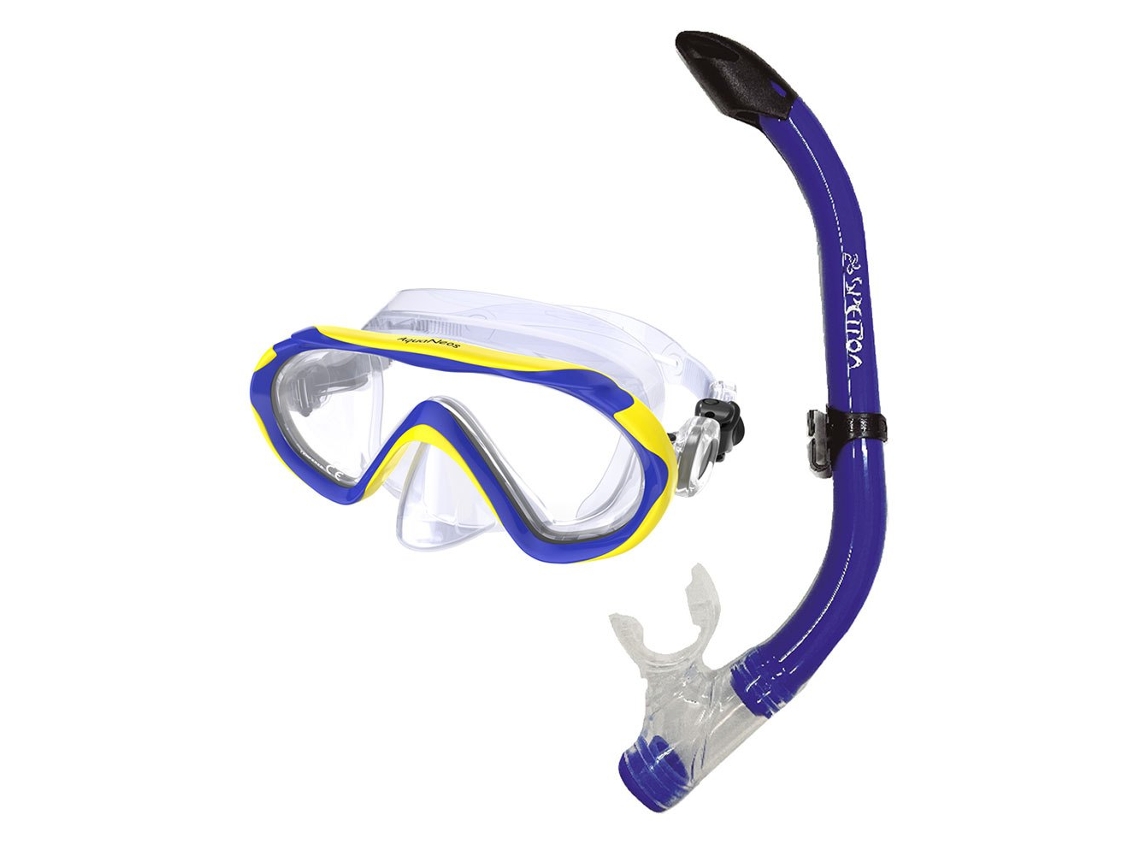 Máscara Snorkeling Integra Sport Junior Azulaquaneos