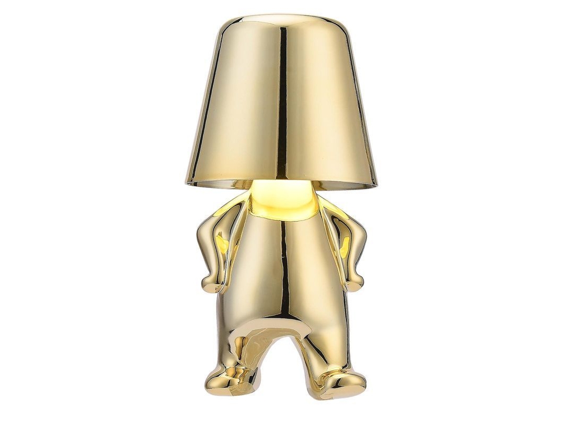 Lâmpada De Mesa Decorativa Com Controle Táctil, 3 Níveis De Brilho, Projeto Criativo Em Ouro, Ideal Para Quarto E Sala De Estar