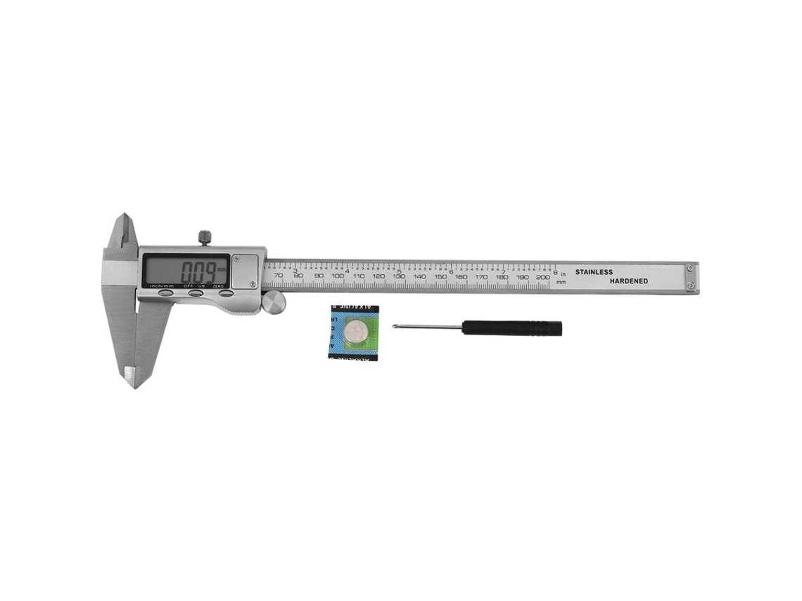 Medidor Digital Lcd De 8 Polegadas E 200 Mm, Calibre Digital De Aço Inoxidável, Entrega Com Varejo Caixa Aquaforge