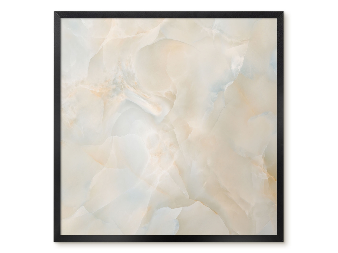 Quadro de parede magnético com estampa de mármore delicado para escritório (50x50 cm)