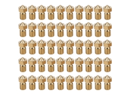 Bico De Cobre Rosca M6 Para Impressora 3d Acessório V6 1.75mm Precisão 50pcs 12.5x7.5mm