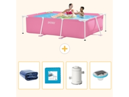 Intex Piscina Com Estrutura Retangular - 220x150x60 Cm - 5-peças S152