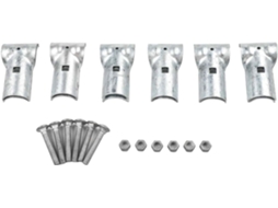 Conjunto De 6 Abraçadeiras Aço Galvanizado Para Cerca Arame, Conector Em T, Para Conexões De Tubo A, Kit De Suporte Para