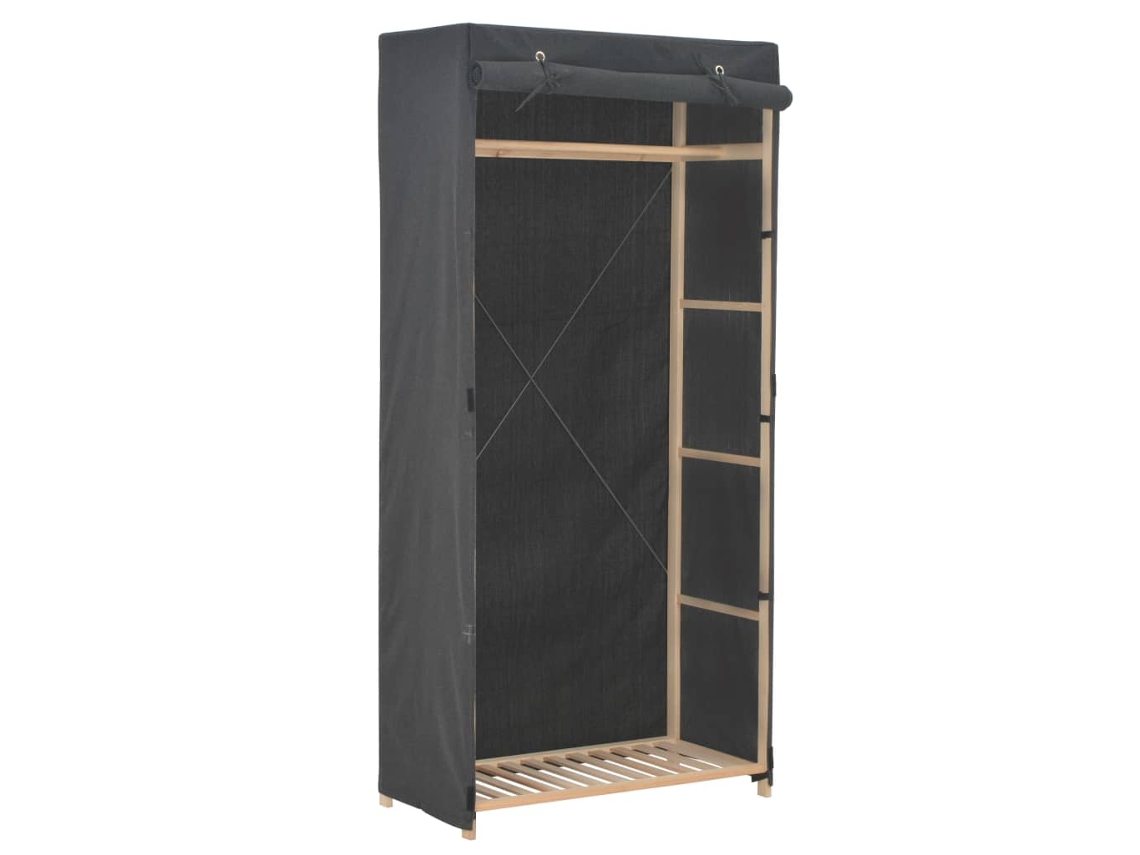 Conjunto 1 Wardrobe, Wardrobes Vidaxl Cinzeto Tecido (n/a)