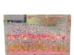 Suave Brilho Floral, Linda Iluminação Decorativa Com Pétalas Em Movimento