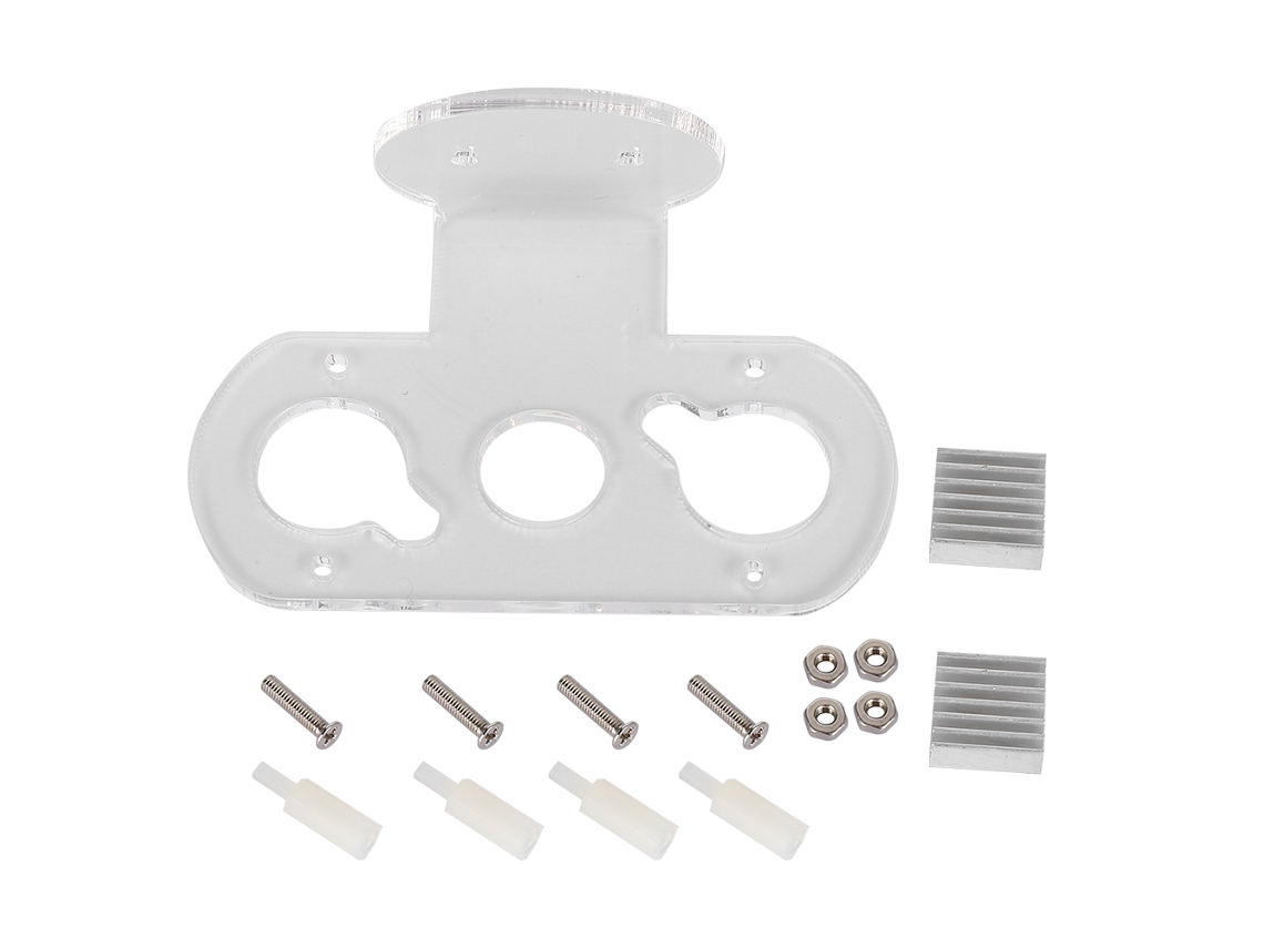 Suporte De Carcaça Para Câmera De Ângulo Largo Em Abs Resistente Ao Desgaste Para Raspberry Pi Luz Dourada