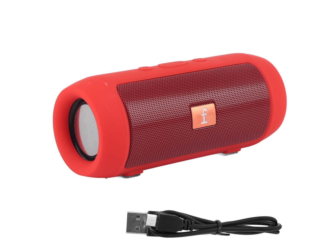 Mali caixa de Som Bluetooth Sem Fio Portátil com Subwoofer para Exterior e Casa Vermelha Acessórios Eletrônicos