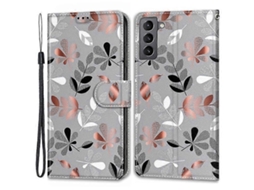 Slots Para Cartão, Estampa À Prova De Choque, Couro Sintético, Suporte, Capa Protetora Flip Com Alça, Compatível Com Samsung Galaxy S22 5g