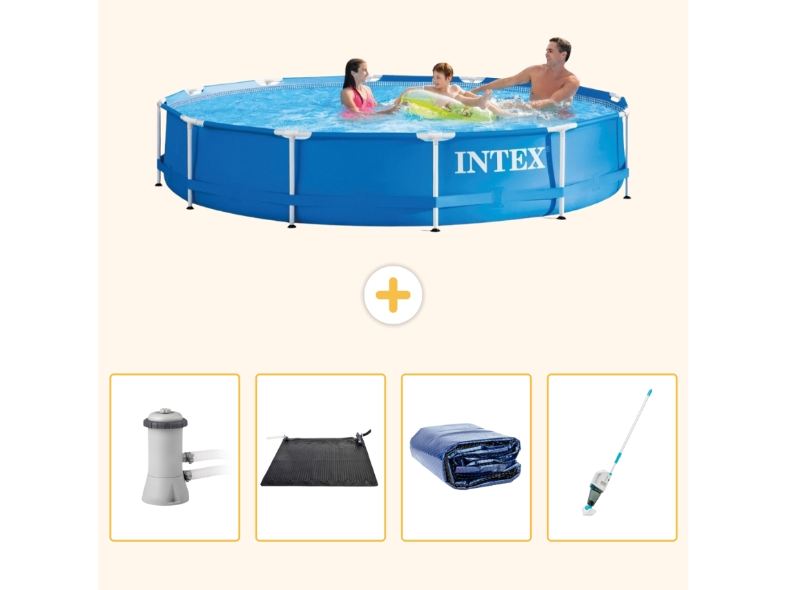 Intex Piscina Com Estrutura Redonda - 366x76 Cm - 5-peças S252