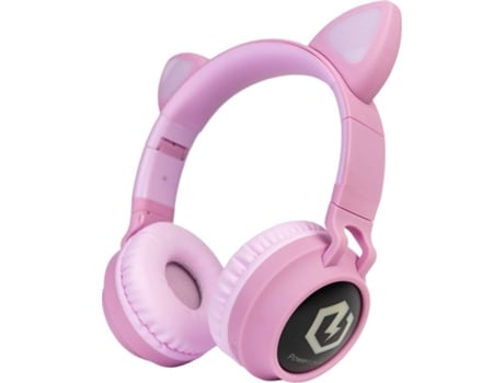 Auscultadores Bluetooth POWERLOCUS Buddy 42 (On Ear - Microfone - Noise Cancelling  - Rosa)