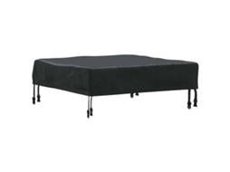 Conjunto 1 Decoração De Mesa Vidaxl Preto Tecido (72 X 72 X 15 Cm)
