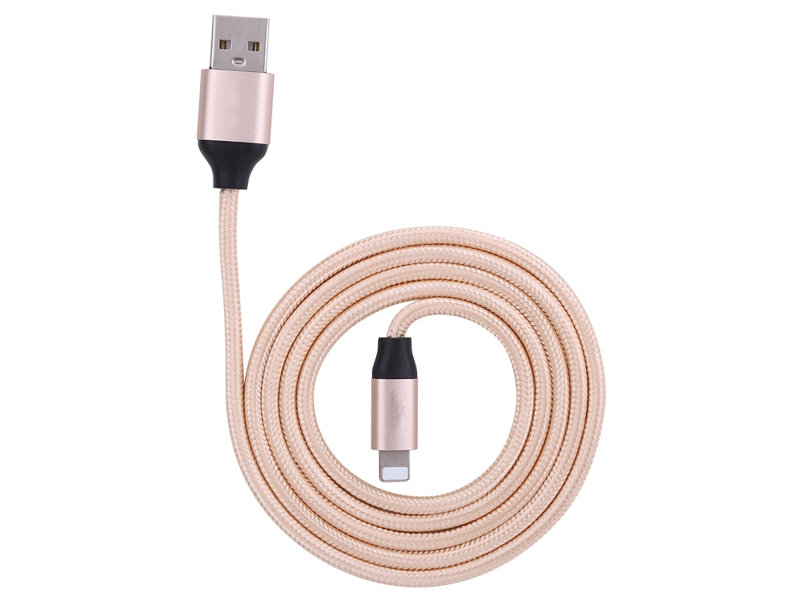 Cabo de Dados Apple Cagabi Gold EOOCOO, transferência rápida e carregamento