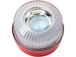 Luz De Advertência Led Genérica, Base Redonda, Luz De Emergência Para Carros, Guinchos E Limpa Neves, Vermelha E Branca