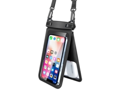 Bolsa Impermeável para Celular 9,5 Polegadas Preto