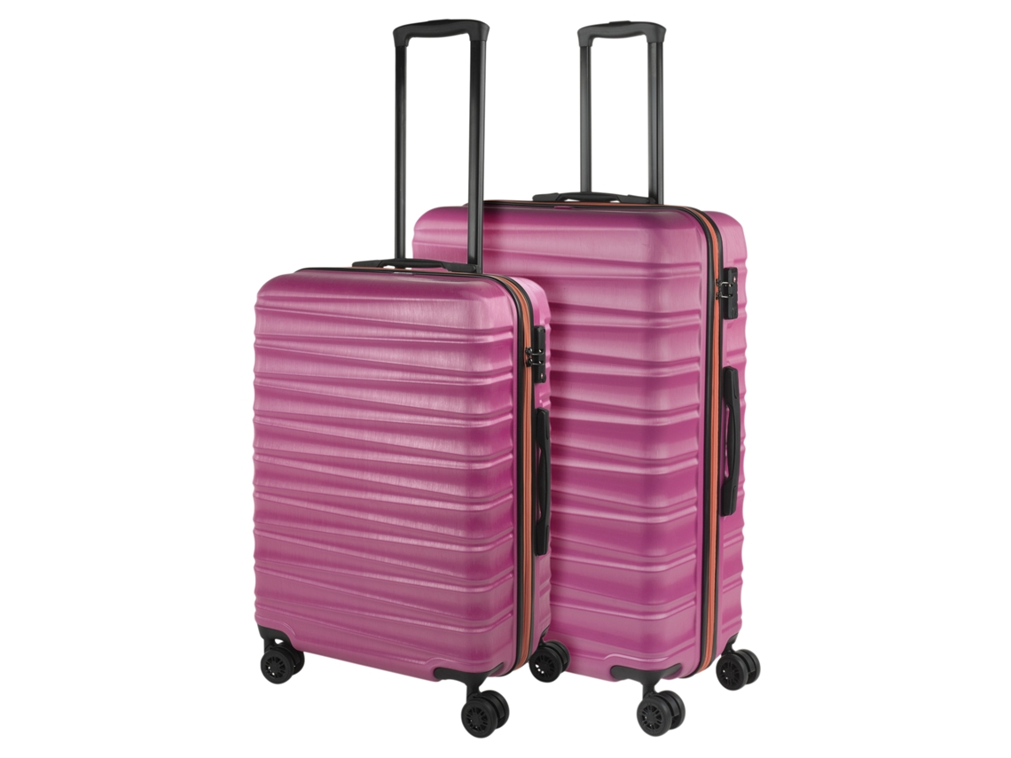 Conjunto de Malas Rígidas JASLEN Oporto Fúcsia Abs 50X75X29 Cm